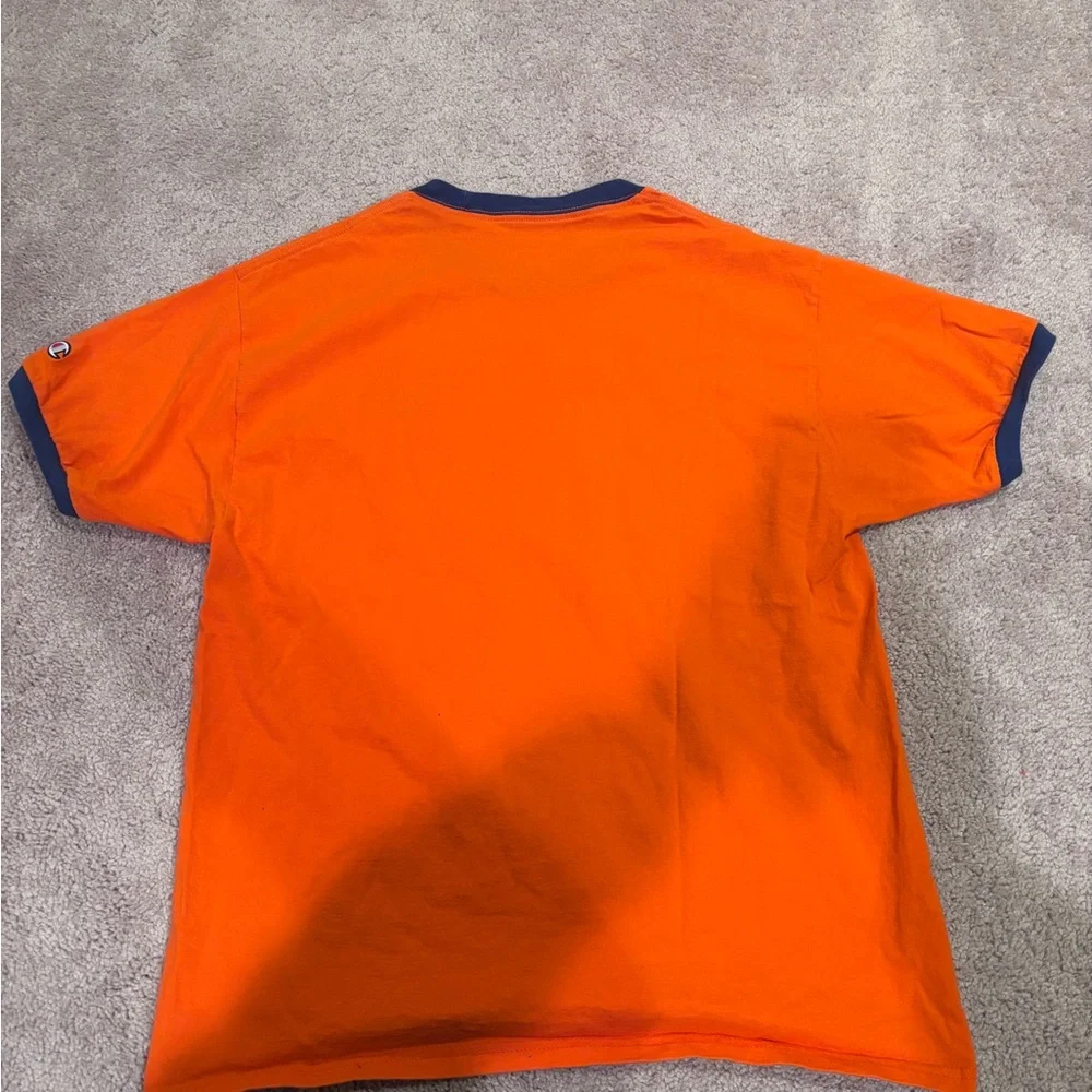 Champion Men's Orange and Blue Trim T-Shirt - Picture 3 of 3